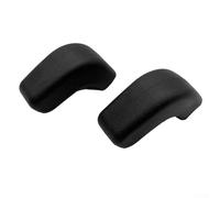 Juego de fundas de gancho de remolque para parachoques delantero para Jeep para Wrangler para JK para modelos JL 2007 a 2023, diseñadas para un ajuste seguro y protección contra arañazos (negro)