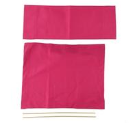 Juego de fundas de lona de repuesto para sillas de director, 4 piezas con madera para un mantenimiento sencillo y un asiento cómodo (rojo rosa)
