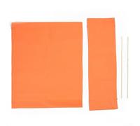 Juego de fundas de repuesto para asiento y respaldo de sillas de director de jardín al aire libre, material de tela resistente a la intemperie, se adapta a marcos estándar de muebles de patio (naranja
