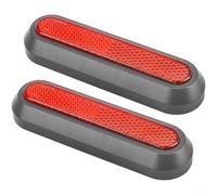 Juego de fundas decorativas para scooter, paquete de 2 con bloques reflectantes, visibilidad nocturna mejorada, construcción de plástico resistente, kit de fácil instalación para ciclistas al aire