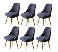 Juego de Fundas elásticas para sillas con reposabrazos de 1/2/4/6, Fundas para sillas de Comedor, Fundas extraíbles y Lavables para sillas de Cocina, Banquetes, hogar, Hotel, Funda para asi