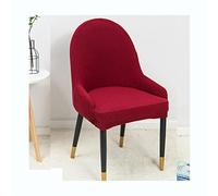 Juego de Fundas Elásticas para Sillas de Comedor 6/4/2 Unidades para Brazos Taburetes de Bar Sillas de Oficina Cocina Altura del Comedor Color Rojo B 2 Unidades