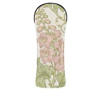 Juego de fundas impermeables para cabeza de golf con diseño floral de William Morris con etiquetas de números para conductor de golf híbrido de madera Fairway