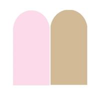 Juego de Fundas para Arco Nupcial Cubierta de Arco Boda Doble Cara Gruesa Spandex, Cubierta, Cubiertas Soporte Fondo, decoración Fiesta cumpleaños(Pink Brown,50x120cm 4ft)