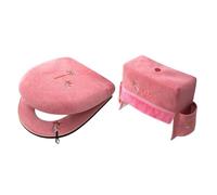 Juego de fundas para asiento de inodoro, cómoda, universal, suave, con | Cubierta para tanque de inodoro para decoración de estaciones de baño de hotel familiar