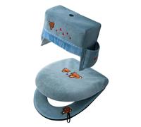 Juego de fundas para asiento de inodoro, , universales, cómodas | Cubierta para tanque de inodoro para decoración de estaciones de baño de hotel familiar