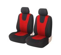 Juego de Fundas para Asientos de Coche, para Fiat 500/500C/500E/Abarth 500 2007-2020 2021 2022 Juego Completo de Fundas para Asientos de Coche, Protecciones para el automóvil,2 Sitze-Rot
