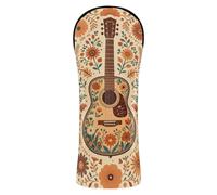 Juego de fundas para palos de golf con etiquetas de números diseñadas para adaptarse a todas las maderas y conductores, guitarra, acústica, musique, folk, américaine, fleurs, safaris country