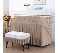 Juego De Fundas para Piano Vertical Antipolvo Cubierta Completa, Moderno Minimalista Ideal para Estudio En Casa(Yellow,Set (double))