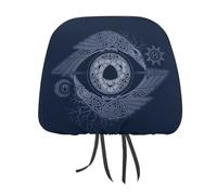 Juego de fundas para reposacabezas de coche con símbolo de nudo celta antiguo vikingo de mitología nórdica. Funda universal para reposacabezas de asientos delanteros y traseros, compatible con la may