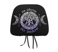 Juego de fundas para reposacabezas de coche, diseño de diosa de la triple luna, bruja pagana wiccan, para asientos delanteros y traseros, universales, para la mayoría de coches, sedán y SUV. Un regal