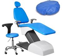 Juego de fundas para sillón dental, Fundas Protectoras Impermeables de Cuero de PU, 4 Piezas/Set, Protector de Respaldo Desmontable para Equipo de Dentista, Mantiene su Sillón Libre de Contaminación(M