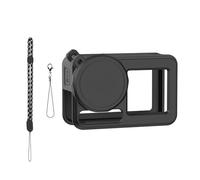 Juego de fundas protectoras de silicona para cámara Action 5 con cuello y correas antipérdida, además de tapas de lente, kits de accesorios 4 en 1, protectores de cámara