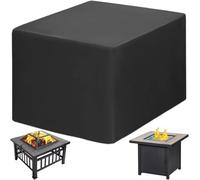 Juego de fundas resistentes para muebles de exterior para mesa y sillas, de ratán resistente a los rayos UV, resistente al viento, juego de 4 piezas, 280 x 215 x 74 cm