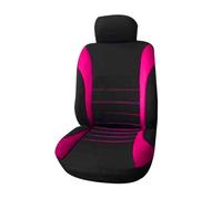 Juego De Fundas Universales para Asientos De Coche Protectores De Asientos para Fiat para 500 2/4/9 Uds Fundas Asientos(Rosa roja,1 Front Seat)