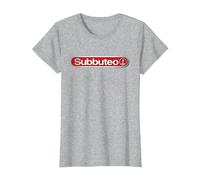 Juego de fútbol Subbuteo Classic Logo Camiseta, Mujer, Gris Jaspeado, L