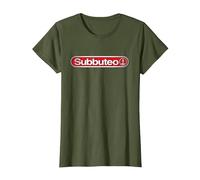 Juego de fútbol Subbuteo Classic Logo Camiseta, Mujer, Verde Oliva, M