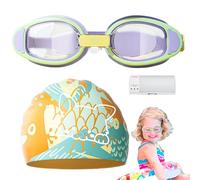 Juego De Gafas De Natación Para Niños: Tapa De Silicona De 7 Pulgadas, Gafas Antivaho, Lentes De Protección UV | Juego Acuático De Verano, Piscina, Vacaciones En La Playa, Aprender A Bucear, Equipo De