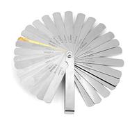 Juego de galgas de espesores 89 mm |Regla imperial y métrica de acero inoxidable de 0,04 a 0,88 mm |Herramienta de inspección de soldadura para medición de holgura/ranura/bujía