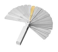 Juego de galgas de espesores de 32 cuchillas Herramienta de medición imperial métrica de doble marca de acero inoxidable de precisión para ingenieros maquinistas automotrices