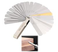 Juego de Galgas de Espesores de Acero Inoxidable,Set de 32 Láminas,Herramienta Plegable para Medición de Precisión en Motores, Amortiguadores y Mantenimiento de Instrumentos Musicales