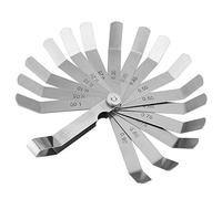 Juego De Galgas De Espesores Galga De Espesores De Acero De Hoja Recta Métrica/pulgada De Acero Inoxidable, Juego De Galgas De Espesores De 0,05-1,00 Mm, Herramienta De Medición De Galgas De Espesores