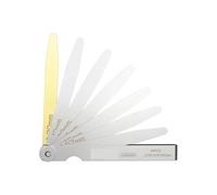 Juego de galgas de espesores, Juego de calibradores espesores métricos 0,02 a 1 mm for hojas medición, calibre, válvulas, follaje y espacio entre ellas