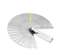 Juego de galgas de espesores, New 32 Blades Feeler Gauge Accuracy 0.04-0.88mm Thickness Gap Gauges Stainless Steel Metric English units Measuring Tool