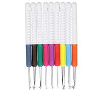 Juego de Ganchillo Duradero, Juego de 9 Piezas de Ganchillo de 2 Colores ABS para Herramientas de Tejer Familiares