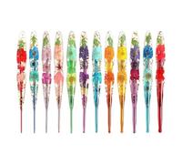 Juego de ganchillo genérico, 9 piezas, mango de resina floral, agujas de tejer para muñecas, para mujeres, niñas, principiantes, artistas, mantas, bufandas, talleres de casa