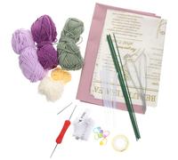 Juego De Ganchillo Para Principiantes Con Aguja Y Kit Tejido