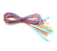 Juego de ganchos de ganchillo tunecinos afganos de plástico ABS con Cable, alfombra, tejido de alfombra, agujas de tejer, 12 Uds.