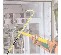 Juego de ganchos de rescate aislados, postes de fibra de vidrio no conductores de 1 m/1,5 m/2 m/3 m para trabajos de mantenimiento en cables vivos y operaciones de servicio de emergencia de bomberos