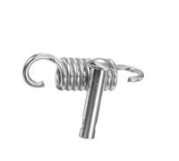 Juego de ganchos giratorios de acero con resorte de tipo pesado para equipos de gimnasio con revestimiento antioxidante y amortiguación silenciosa, soportes de columpio de montaje simple