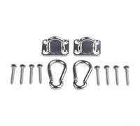 Juego de ganchos para colgar en el techo de acero inoxidable con soporte para silla oscilante, herramienta de hardware para soportar cargas pesadas en techos, paredes y postes al aire libre