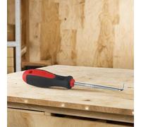 Juego de ganchos para reparación de automóviles, 1 pieza con extractor de juntas y extractor de juntas para quitar arandelas, fusibles pequeños, cables y piezas sueltas con mango de acero endurecido y