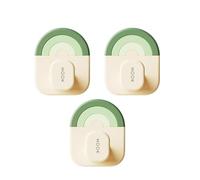 Juego de ganchos pegajososos-soporte de percha de 3 piezas, colgador de pared adhesivo para toallas, organizador multiusos para baño, ducha, techo, cocina, llaves de abrigo, ventana,