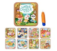 Juego de garabatos para libro de trabajo: páginas de dibujo reutilizables, libro de práctica de acuarela, bloc de dibujo borrable, herramienta de arte creativo | Kit de aprendizaje para principiantes,