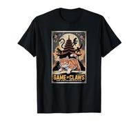Juego de Garras Epic Cat Saga Guerrero Bestia Templo Arte Camiseta