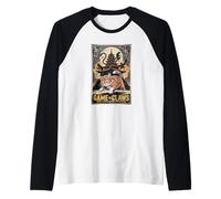 Juego de Garras Epic Cat Saga Guerrero Bestia Templo Arte Camiseta Manga Raglan