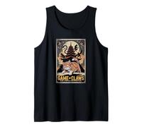 Juego de Garras Epic Cat Saga Guerrero Bestia Templo Arte Camiseta sin Mangas