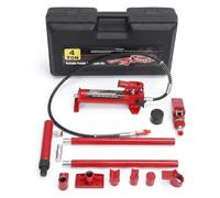 Juego de gato hidráulico Porta Power de 4 toneladas de GarveeTech - Herramienta de alineación de carrocería con manguera de aceite de 1,4 m y maletín de transporte - Juego de gato hidráulico para