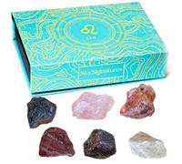 Juego de gemas personalizadas - 6 piedras preciosas por signo del zodiaco para la curación, meditación y equilibrio energético - Elegante caja de regalo - Calidad premium y producción sostenible, 17
