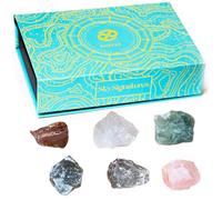 Juego de gemas personalizadas - 6 piedras preciosas por signo del zodiaco para la curación, meditación y equilibrio energético - Elegante caja de regalo - Calidad premium y producción sostenible, 17