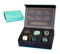 Juego de gemas personalizadas - 6 piedras preciosas por signo del zodiaco para la curación, meditación y equilibrio energético - Elegante caja de regalo - Calidad premium y producción sostenible, 17