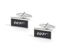 Juego de gemelos para hombre, clip de corbata negro, chapado en plata, rectángulo clásico, 20,5 x 10,5 cm, joyería para marido, papá, día de San Valentín, negocios, día del padre, 20.5x10.5CM, Plata,