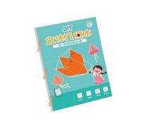 Juego de geometría de papel estereoscópico de intención para niños en el aula, aprendizaje de matemáticas manipulativas a través de actividades artesanales, herramientas de manipulación matemáticas