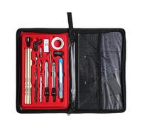 Juego de geometría profesional con plantilla de Dawing, divisor de metal, juego de herramientas de geometría matemática con caja de almacenamiento, herramienta de dibujo mecánico para estudiantes