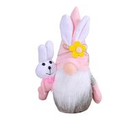 Juego De Gnomos De Conejo De Pascua - Figuras De Mesa con Forma De Conejito Hecho A Mano, De Gnomos De Dibujos Animados Decoración del Hogar De Pascua | Centro de Mesa Enano Festivo