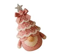 Juego de gnomos de Navidad de ganchillo con hilo de algodón suave, ideal para principiantes, para decoración de gnomos de Navidad de ganchillo